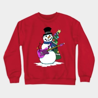 Snowmman Rock Crewneck Sweatshirt